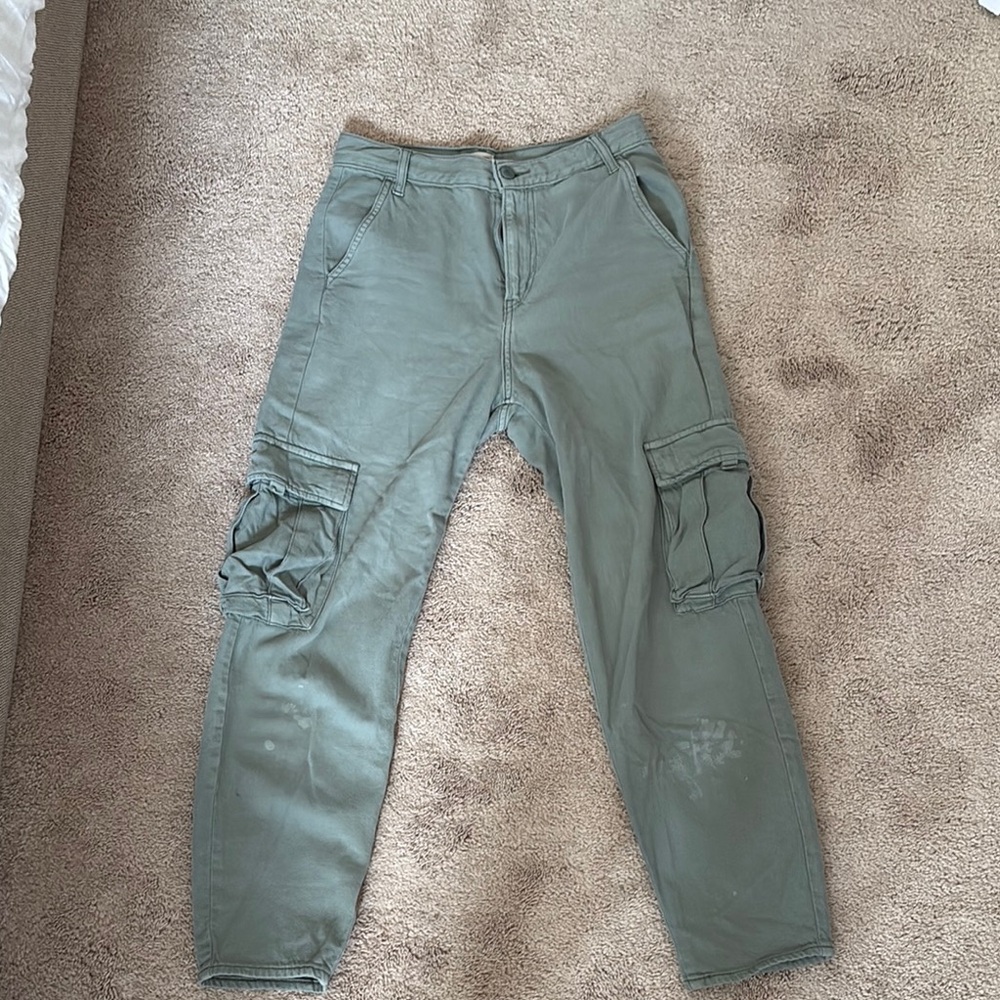 Levi's Green Cargo Pants Relaxed Fit